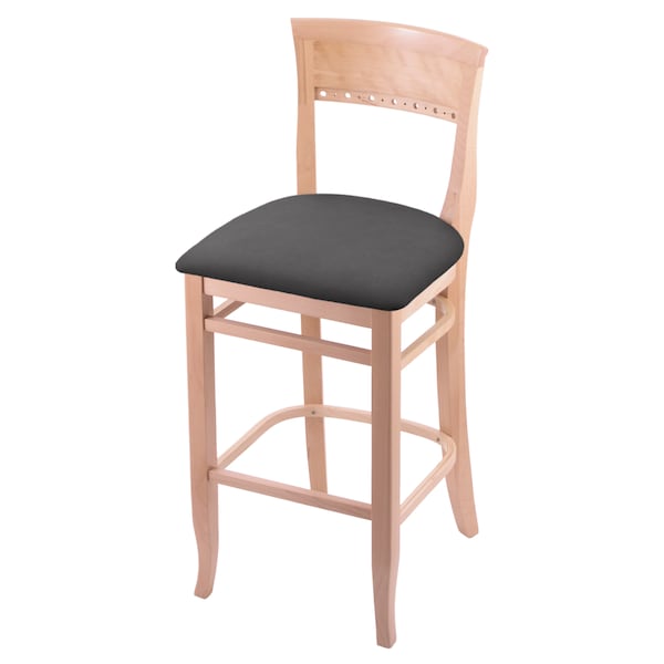 25" Counter Stool, Natural Finish, Canter Storm Seat